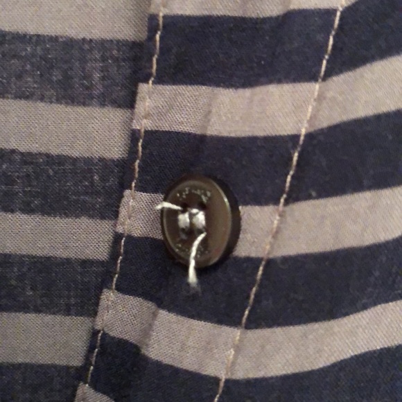 SPLENDID relaxed striped button down shirt - Picture 3 of 5